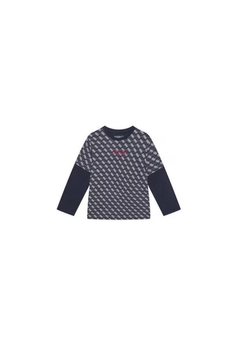 Guess Bluza din bumbac organic cu model logo