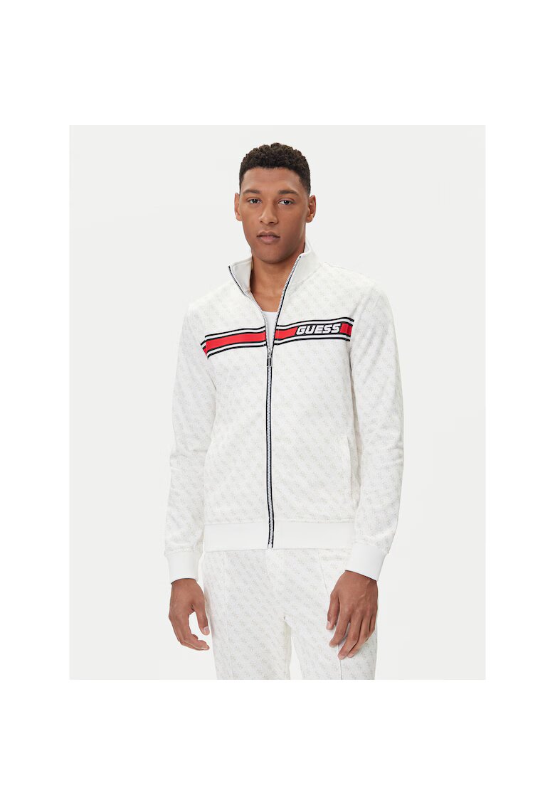 Guess Bluza sport barbati alb