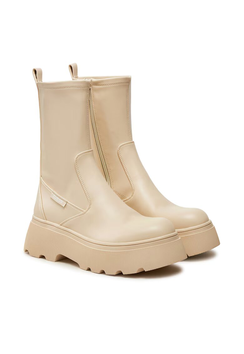 Guess Botine dama FLFBD2 ELE10 - Piele ecologica - Crem -