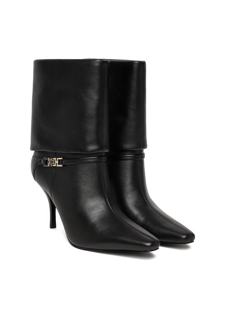 Guess Botine dama FLFNXX LEA10 - Piele naturala - Negru -