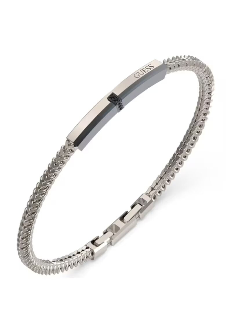Guess Bratara Eclipse Noir cu cristale JUMB05105JWST - Argintiu