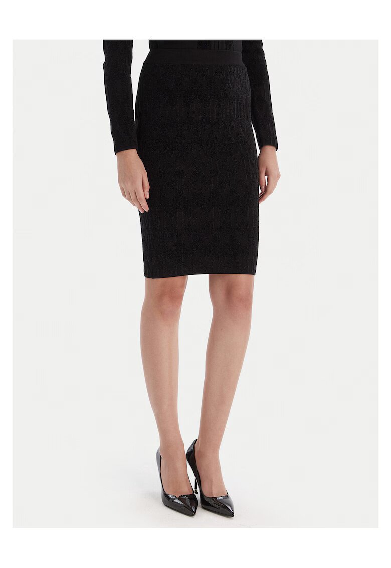 GUESS BY MARCIANO Fusta creion de dama - neagra - fabricata din material de calitate