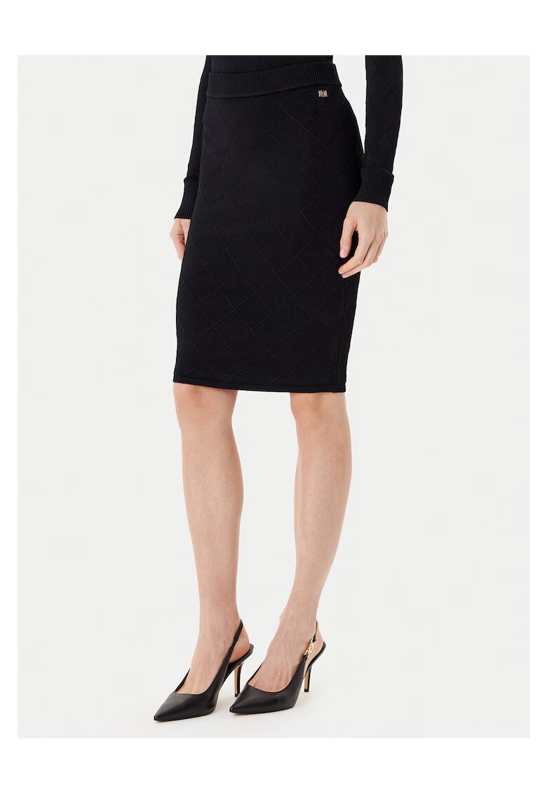 GUESS BY MARCIANO Fusta Midi de dama neagra - fabricata din material de calitate