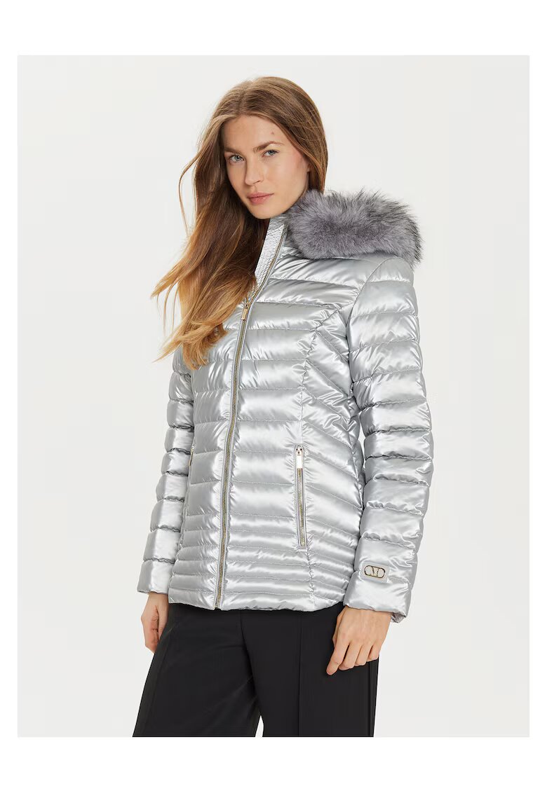 GUESS BY MARCIANO Geaca de puf dama - Argintiu
