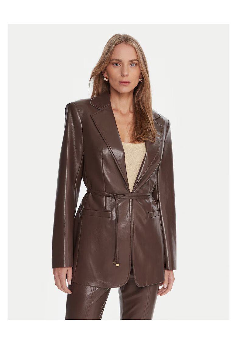 GUESS BY MARCIANO Jacheta imitatie de piele pentru femei Marciano Guess - maro - Maro