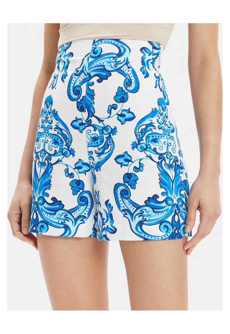 GUESS BY MARCIANO Pantaloni scurti dama alb/albastru