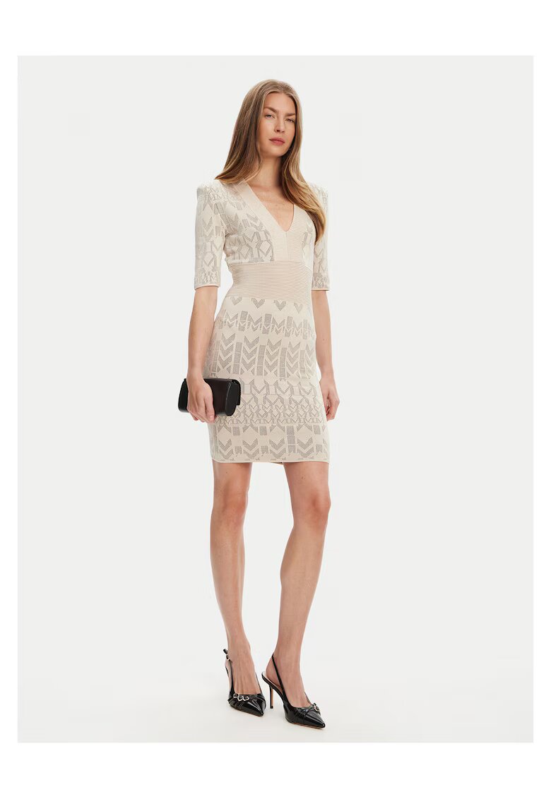 GUESS BY MARCIANO Rochie tricotata de dama Marciano Guess 5YGK20 5877Z - bej