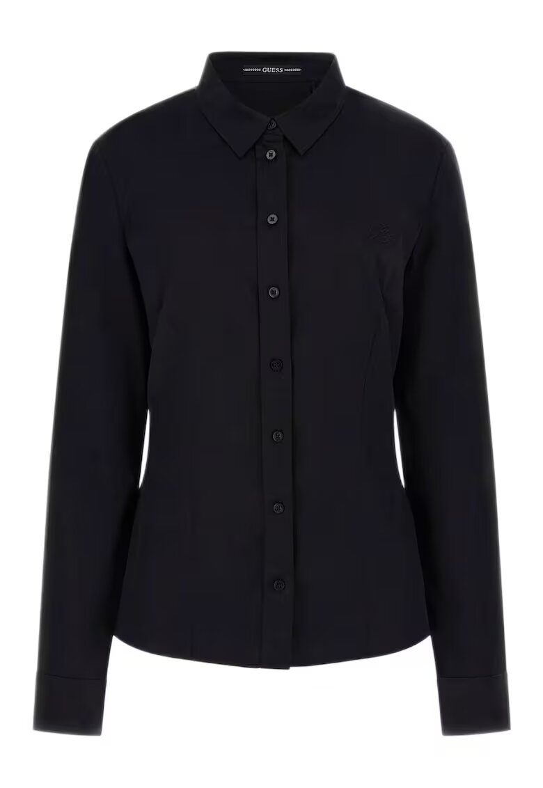 Guess Camasa dama Bumbac - Negru - Negru