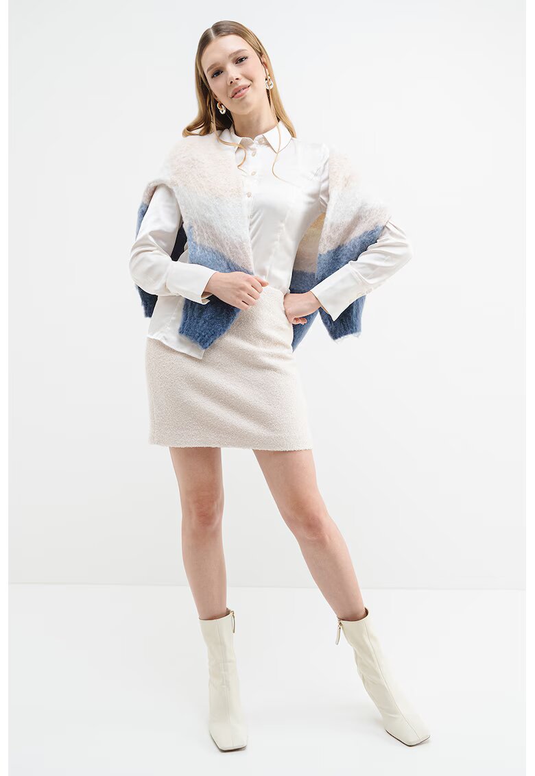 Guess Camasa uni cu guler fixat cu nasturi - Crem