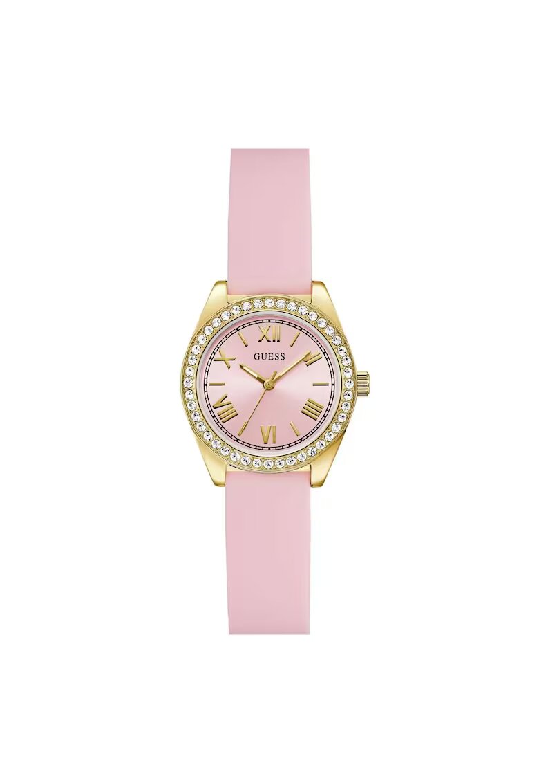 Guess Ceas de dama carcasa de 28 mm - curea din Silicon rezistenta la apa 3 ATM - GW1000L2