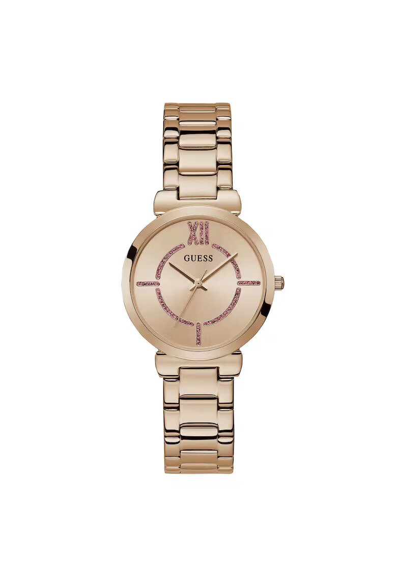 Guess Ceas de dama U1389L3M - carcasa 34 mm - curea din otel - 3 ATM
