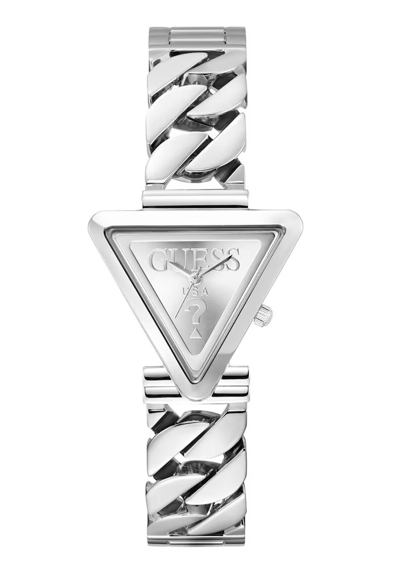 Guess Ceas quartz triunghiular - Argintiu