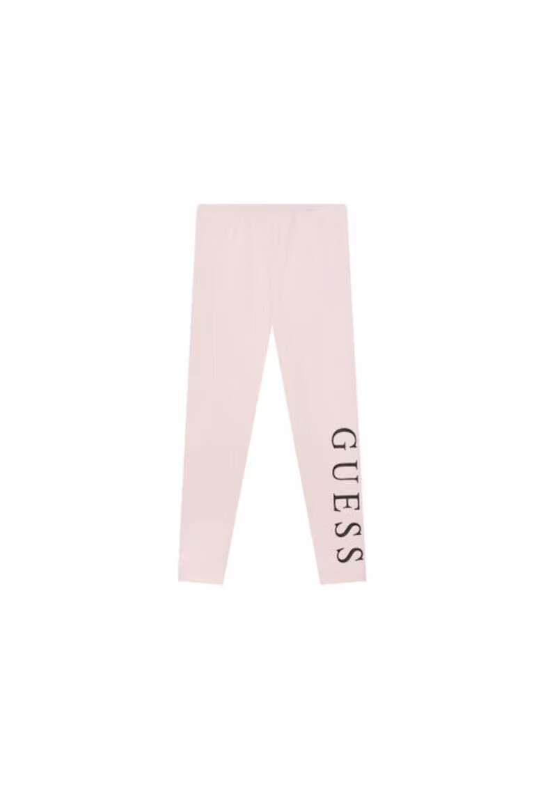 Guess Colanti cu logo si elastica - Roz