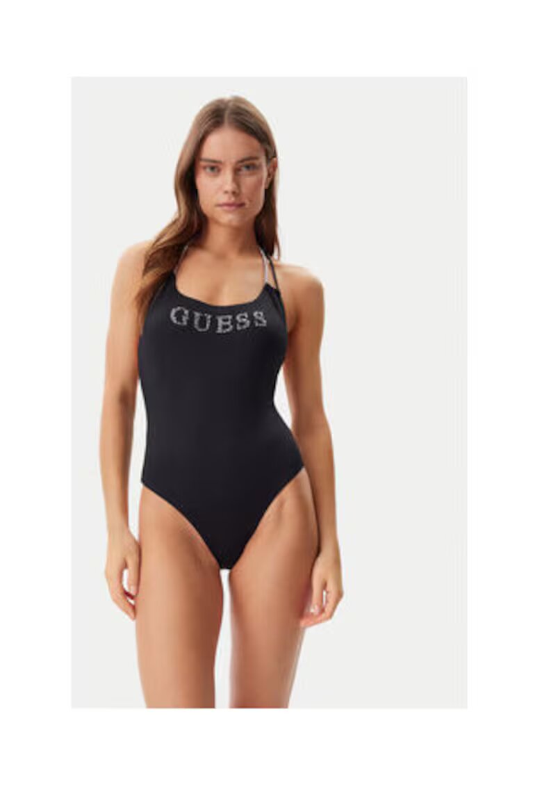 Guess Costum de baie intreg cu bareta halter