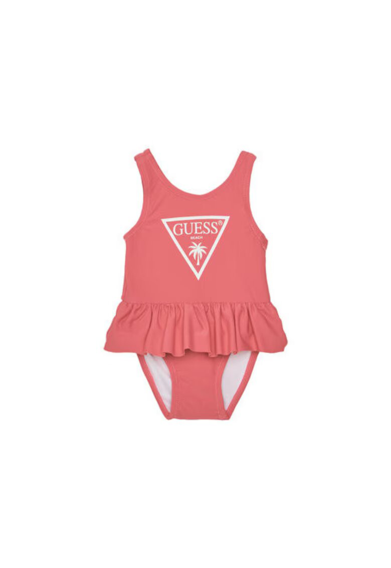 Guess Costum de baie pentru fete cu imprimeu logo