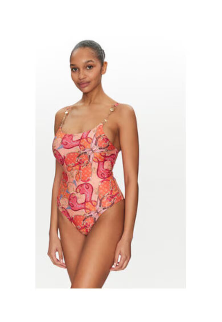 Guess Costum intreg de baie cu imprimeu abstract -