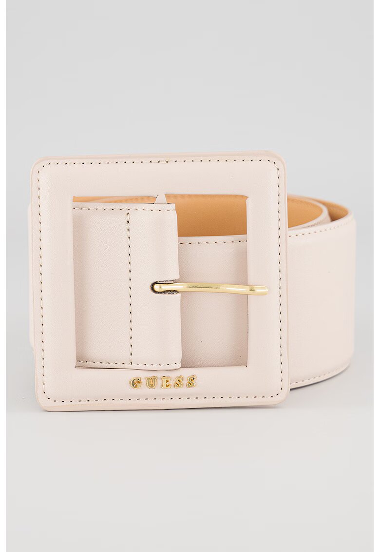 Guess Curea cu catarama patrata Tatum - Roz somon