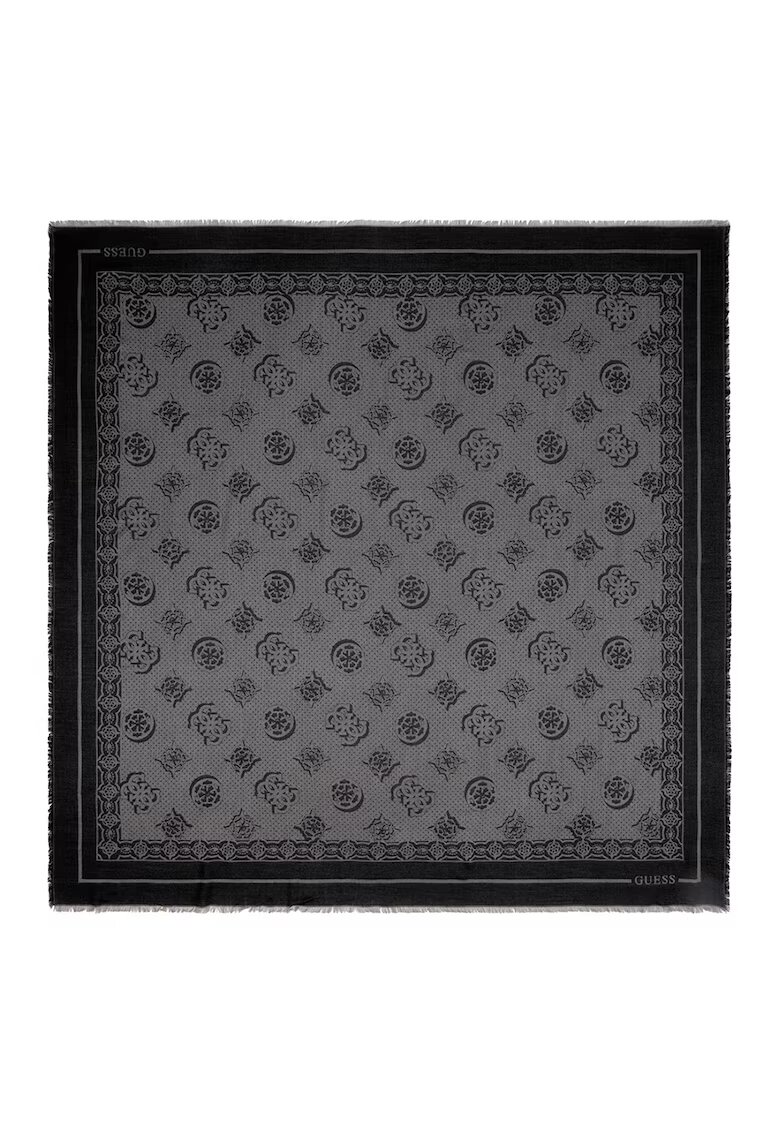 Guess Esarfa din amestec de modal - Negru/Gri inchis