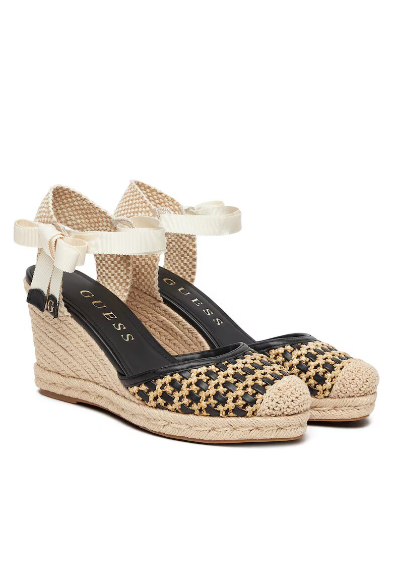 Guess Espadrile dama negru - tesatura -