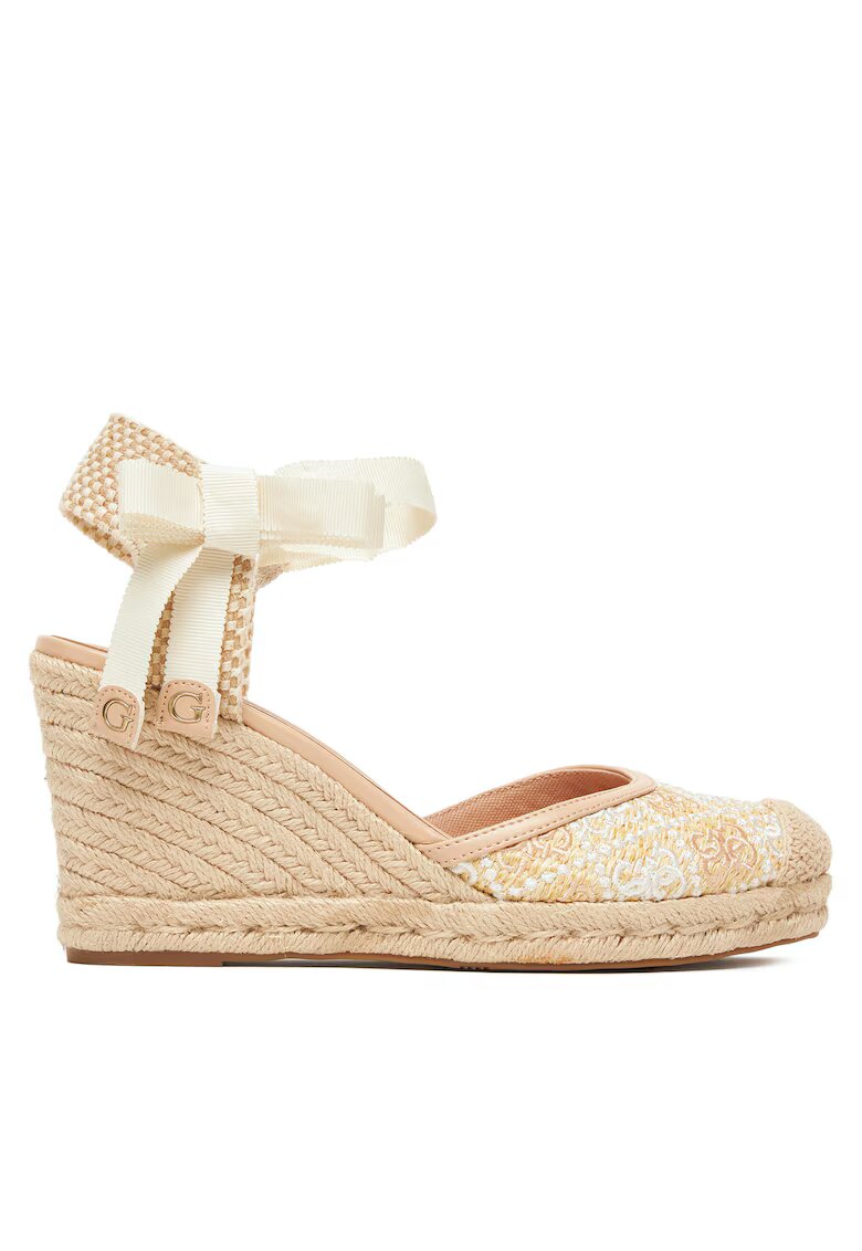 Guess Espadrile dama WHIMU - piele ecologica - Bej