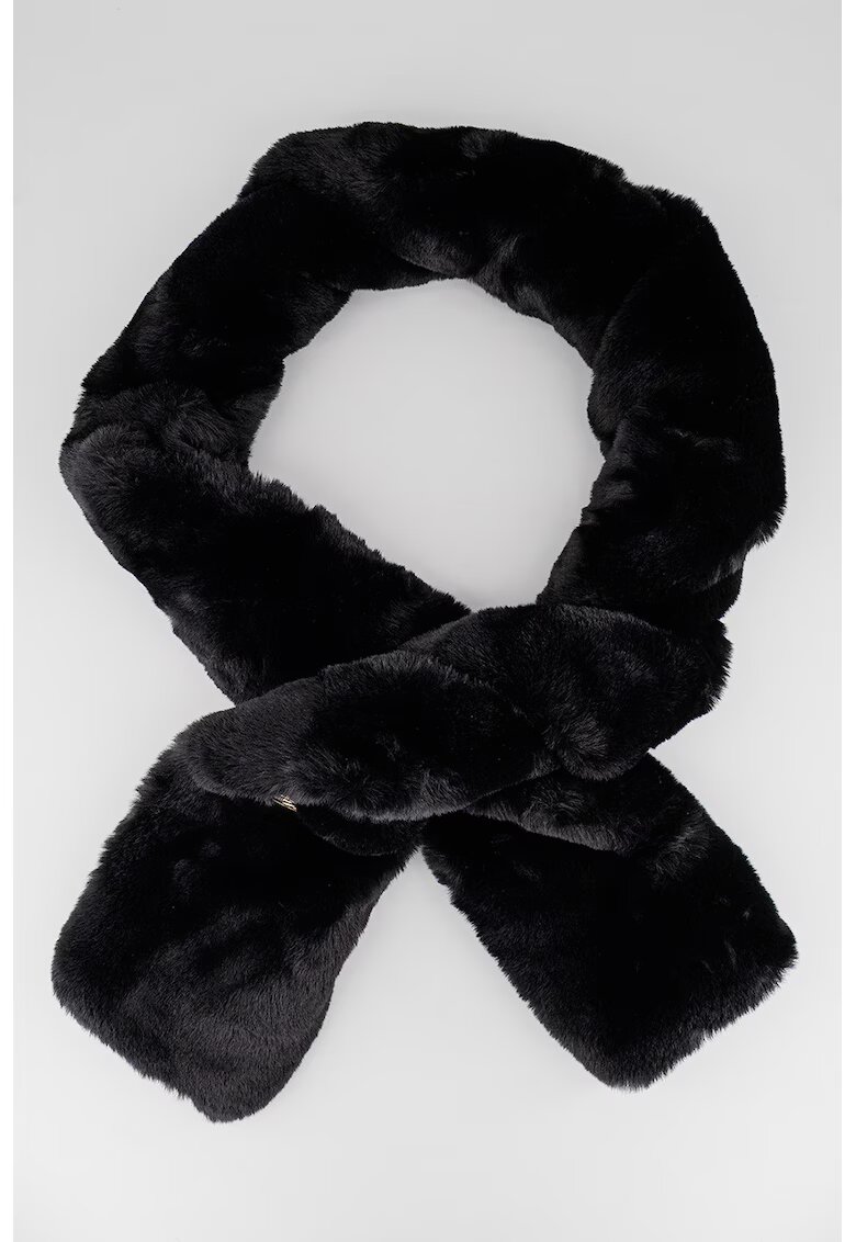 Guess Fular cu logo - Negru