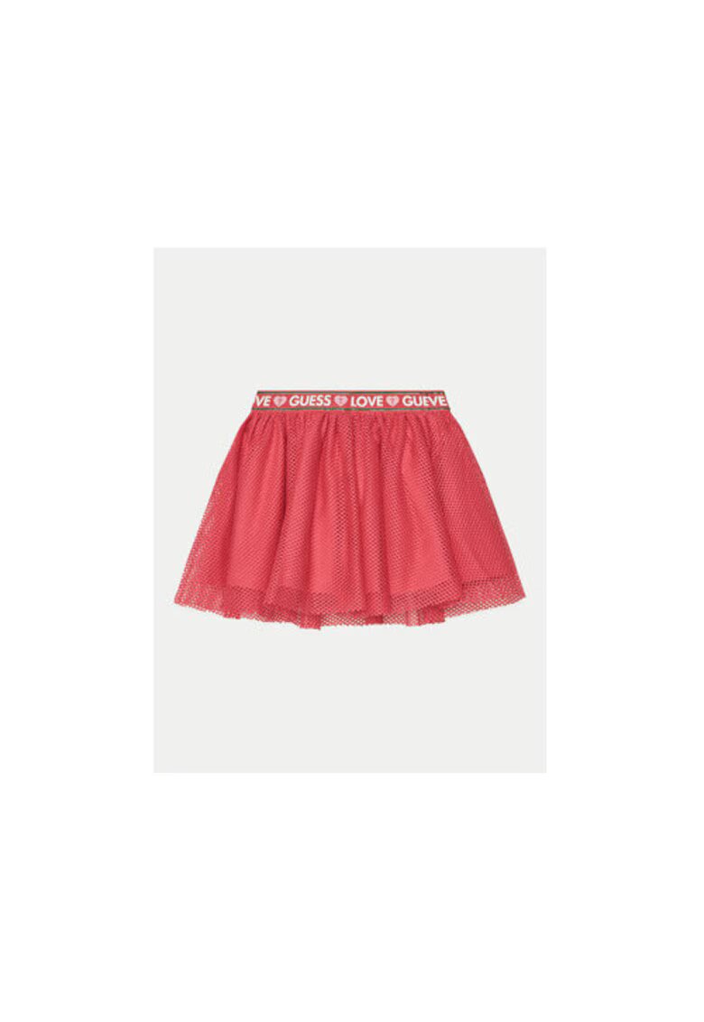 Guess Fusta din plasa cu talie elastica