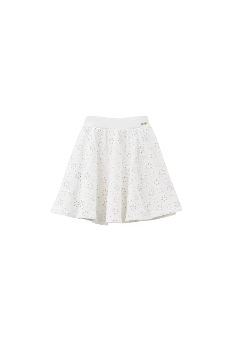 Guess Fusta pentru fete - bumbac alb - 134