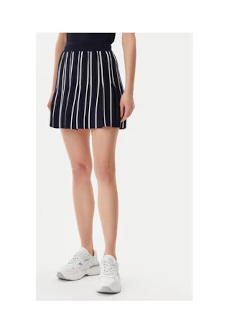 Guess Fusta plisata cu dungi