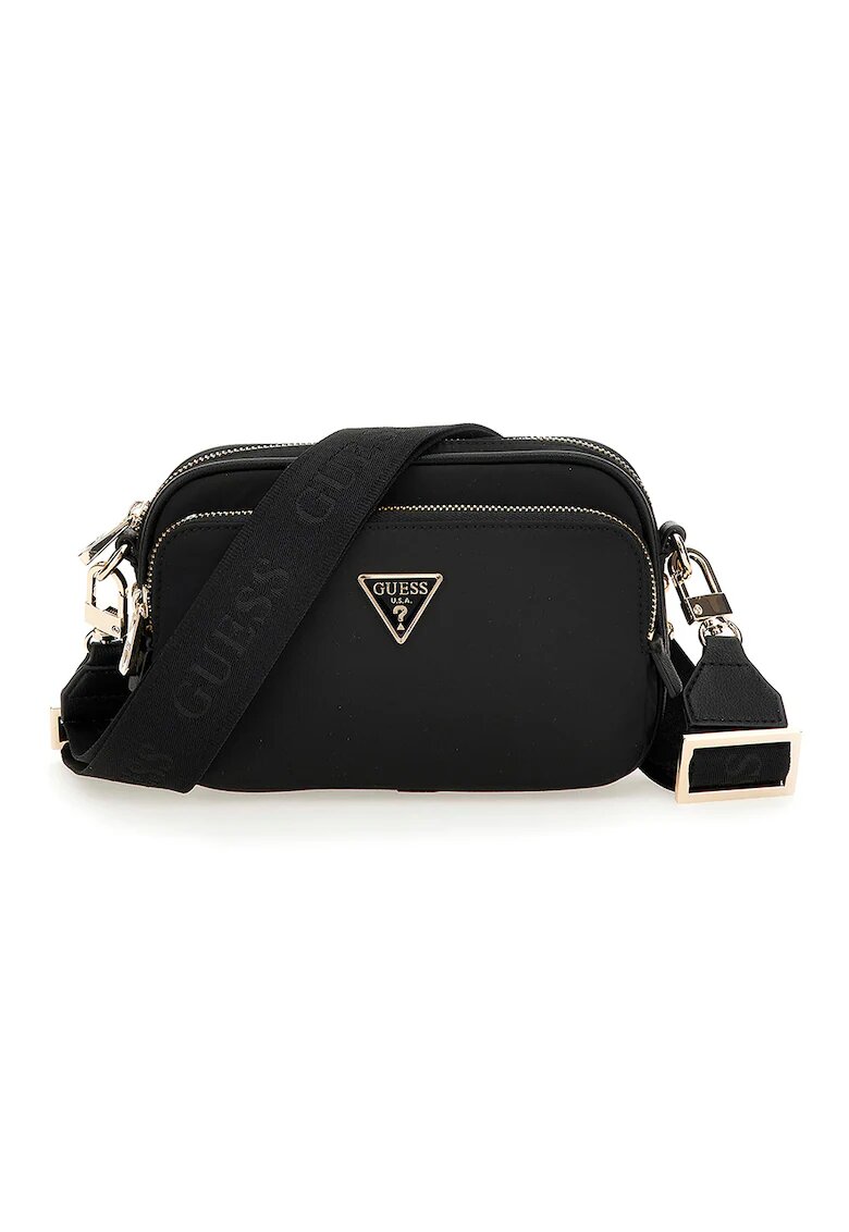 Guess Geanta crossbody cu logo Gemma - Negru