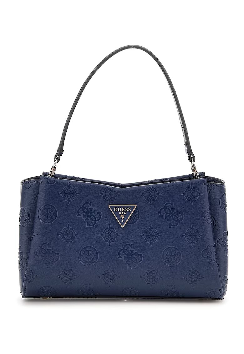 Guess Geanta crossbody din piele ecologica cu model monograma - Bleumarin