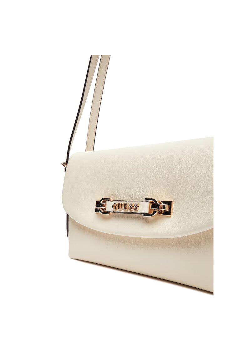 Guess Geanta dama Lefia - ecologica - alba - 30x25x10cm