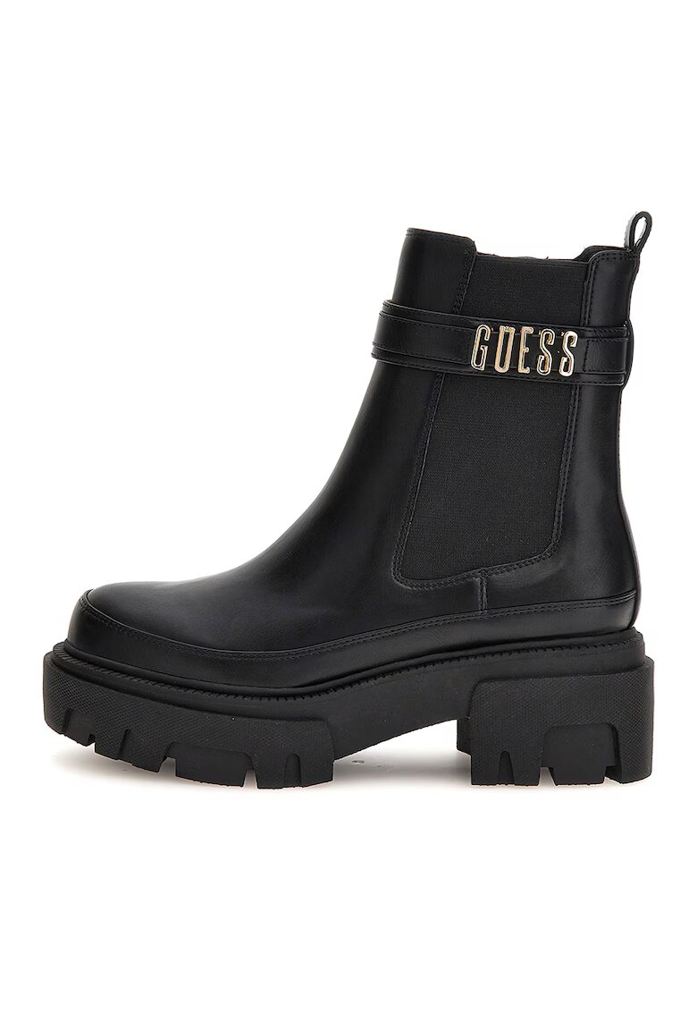 Guess Ghete de piele ecologica - Negru