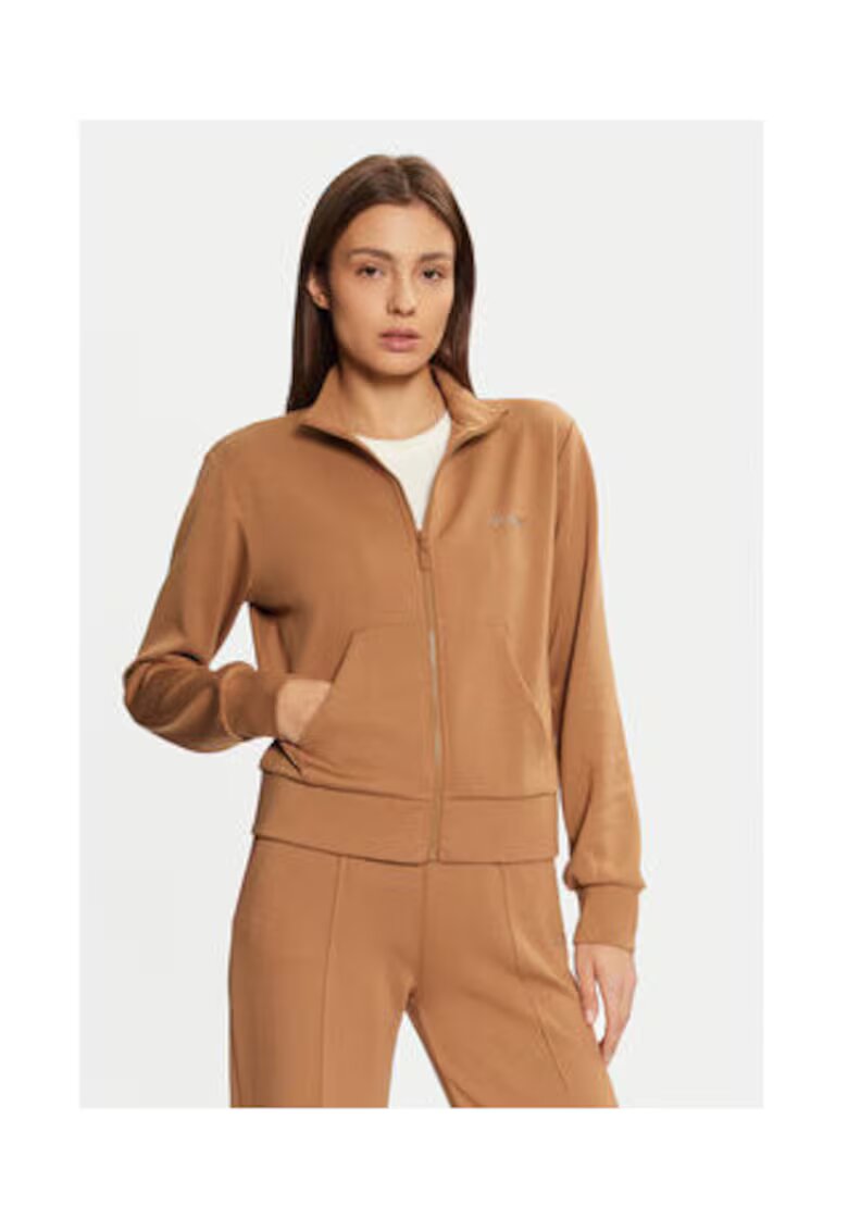 Guess Hanorac cu fermoar si mansete