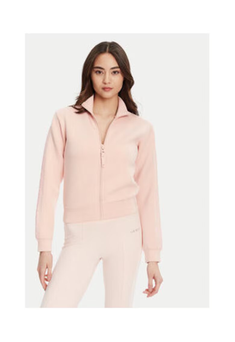 Guess Hanorac cu model uni cu fermoar