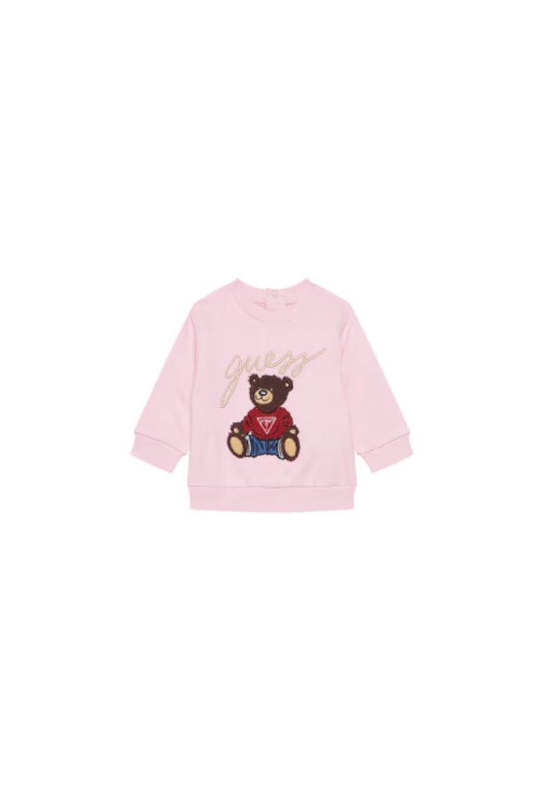 Guess Hanorac pentru fete - din bumbac cu imprimeu grafic