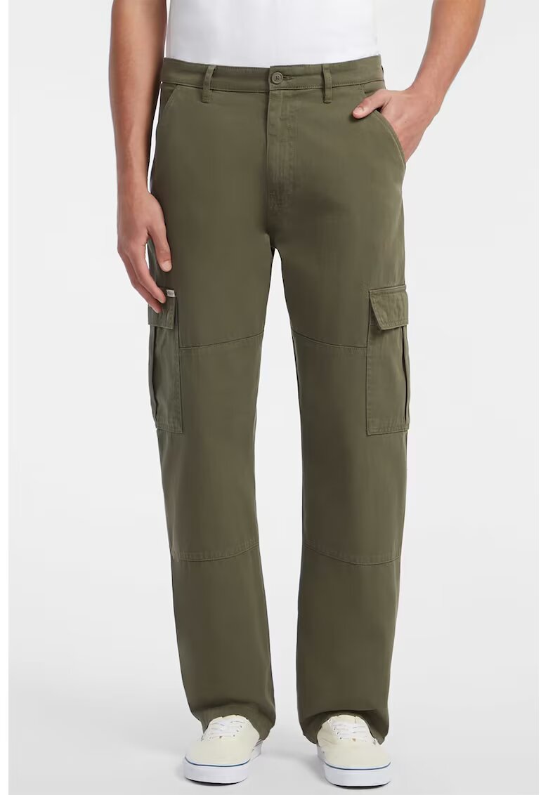 Guess Jeans Blugi cargo cu talie medie - Kaki