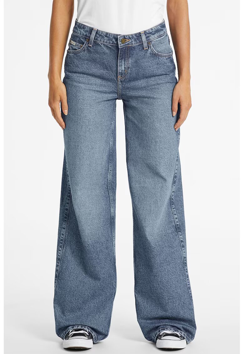 Guess Jeans Blugi cu croiala ampla - Albastru prafuit