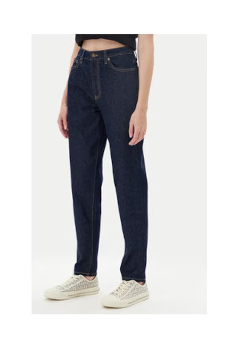 Guess Jeans Blugi cu talie inalta si logo