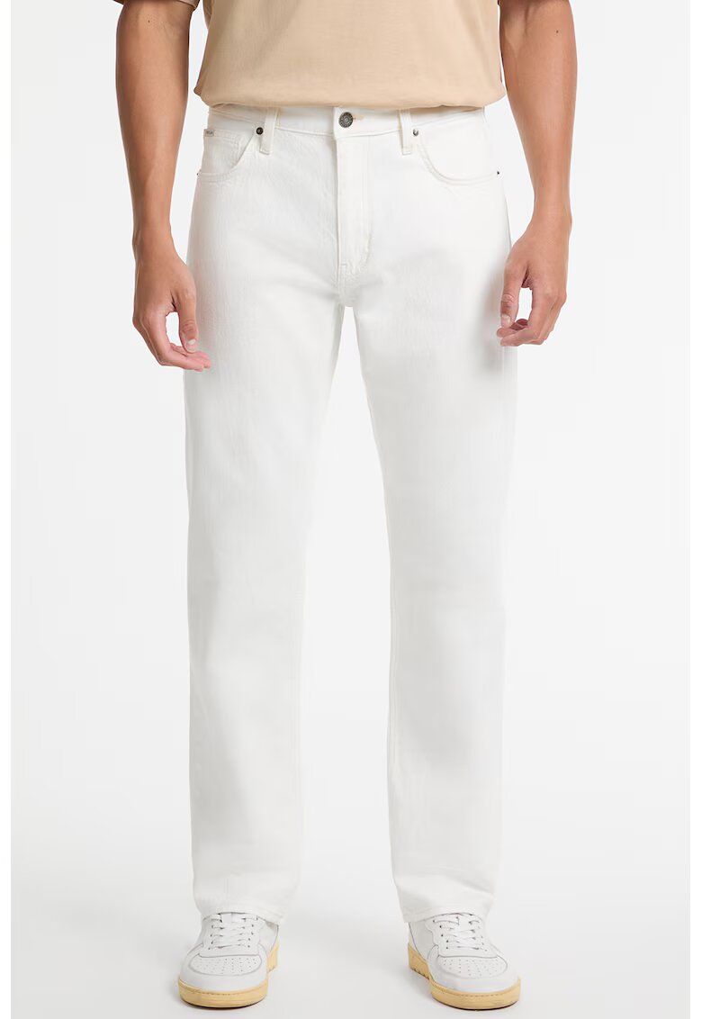 Guess Jeans Blugi regular fit cu buzunare - Alb