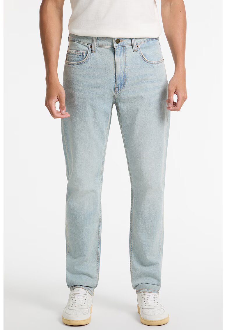 Guess Jeans Blugi regular fit cu talie medie si buzunare - Albastru deschis