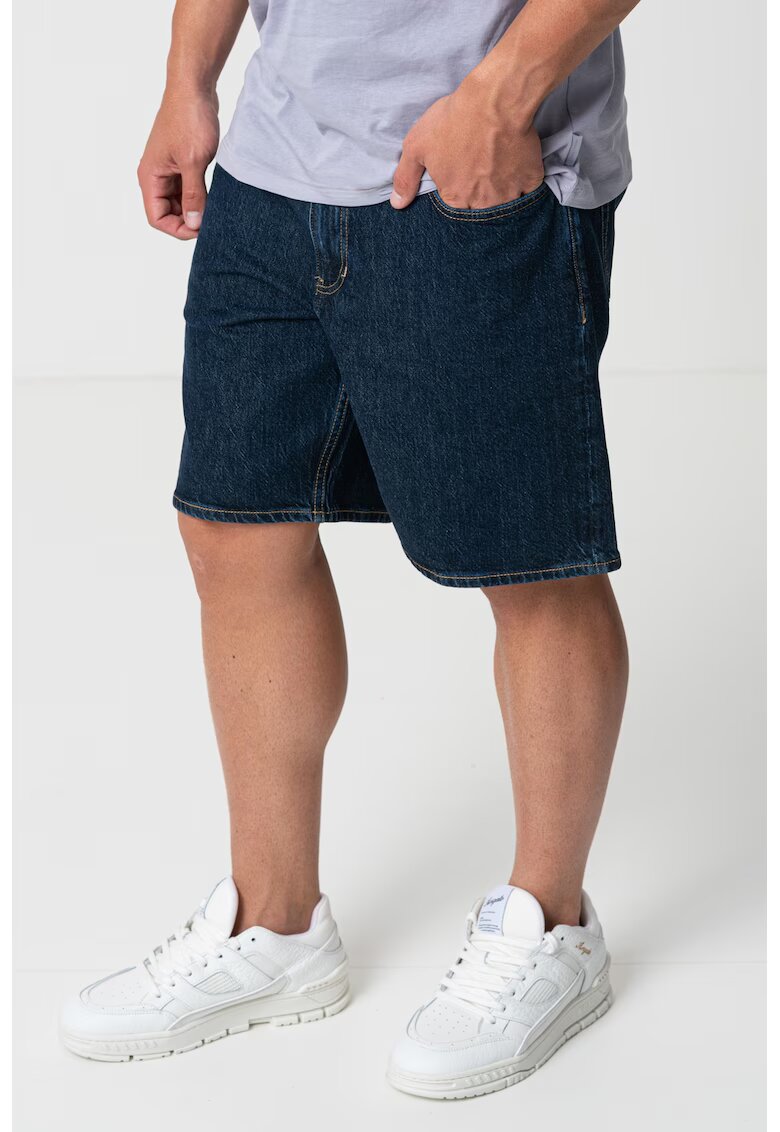 Guess Jeans Blugi scurti cu buzunare - Albastru inchis