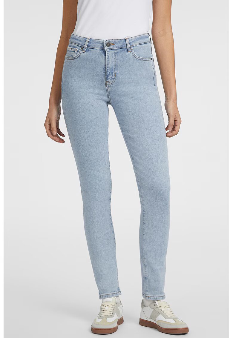 Guess Jeans Blugi skinny cu talie inalta G05 - Albastru deschis