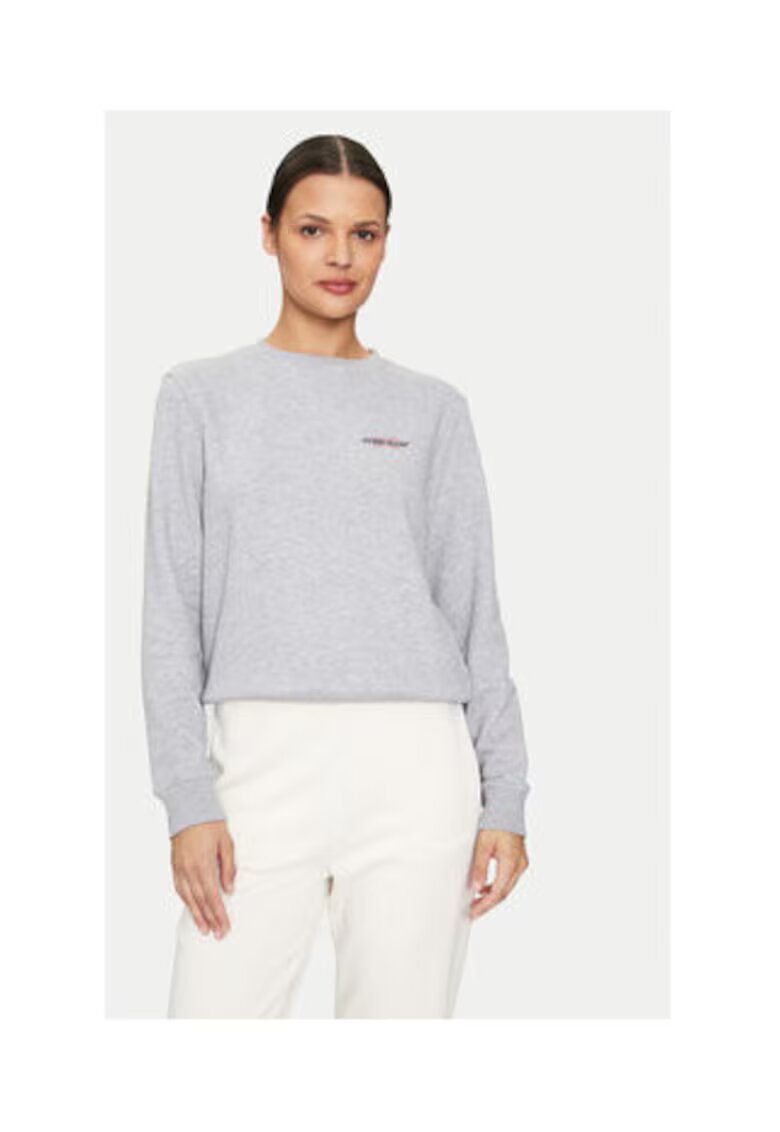 Guess Jeans Bluza de trening cu logo discret din amestec de bumbac