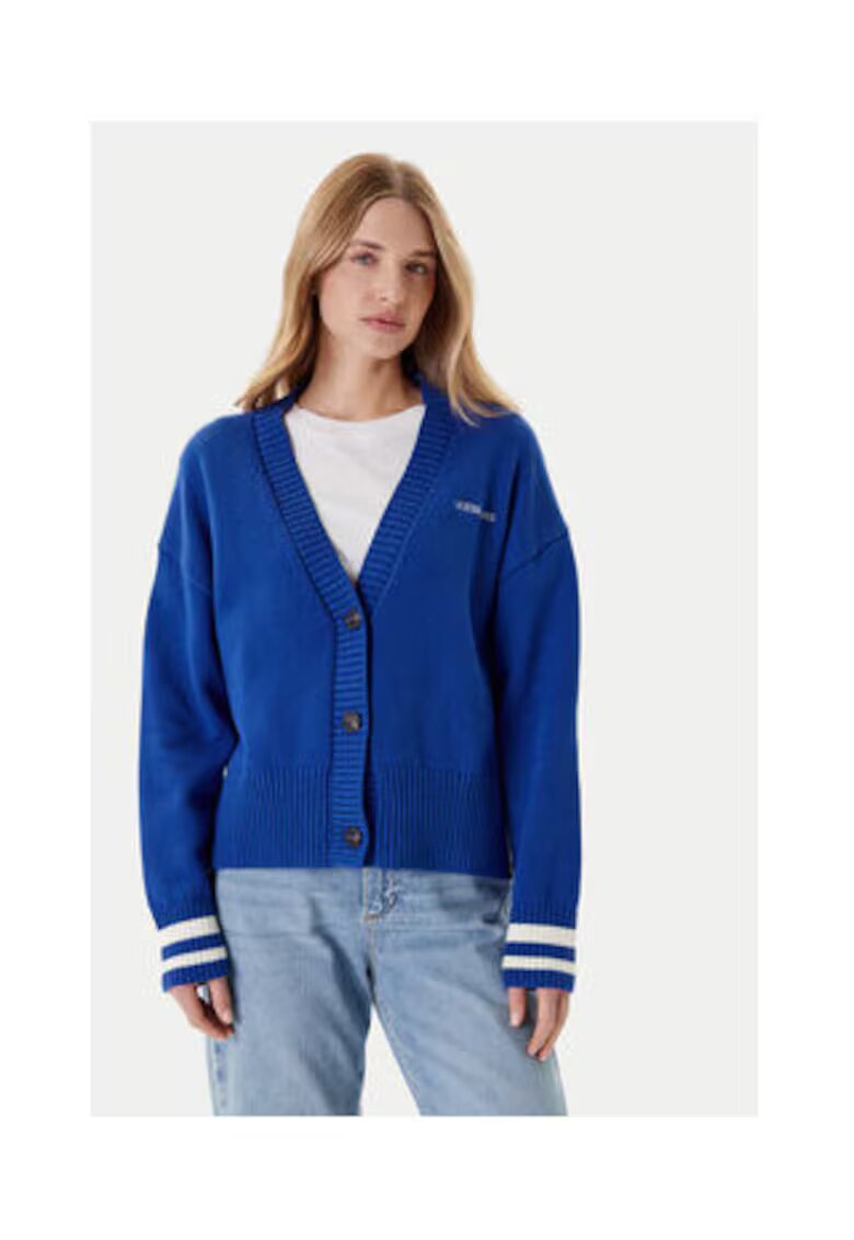 Guess Jeans Cardigan cu maneci lungi si model uni
