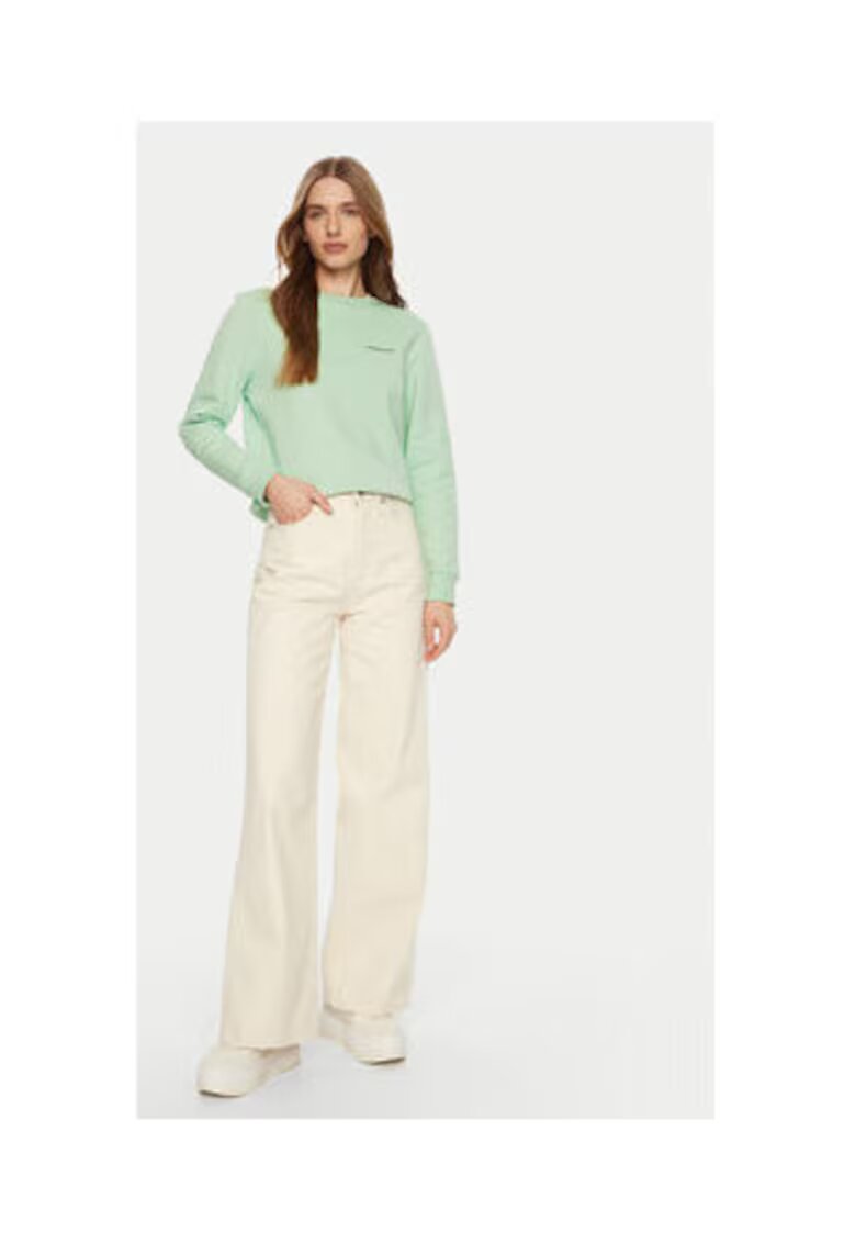 Guess Jeans Hanorac regular fit - din bumbac - cu decolteu la baza gatului