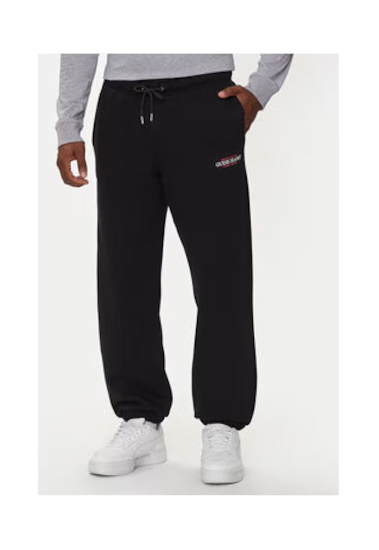 Guess Jeans Pantaloni de trening din amestec de bumbac organic