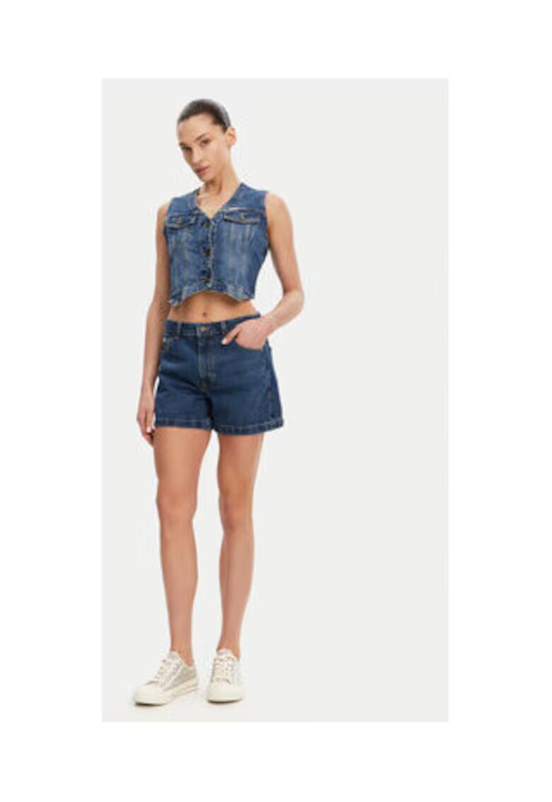 Guess Jeans Pantaloni scurti din denim cu talie medie