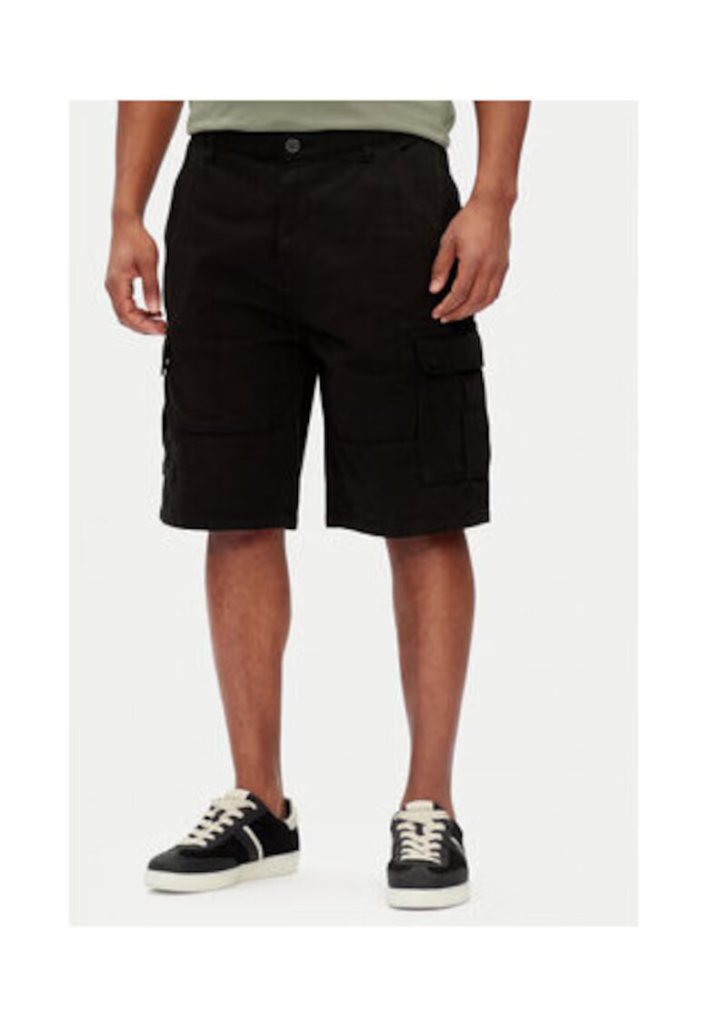 Guess Jeans Pantaloni scurti lejeri din bumbac cu buzunare