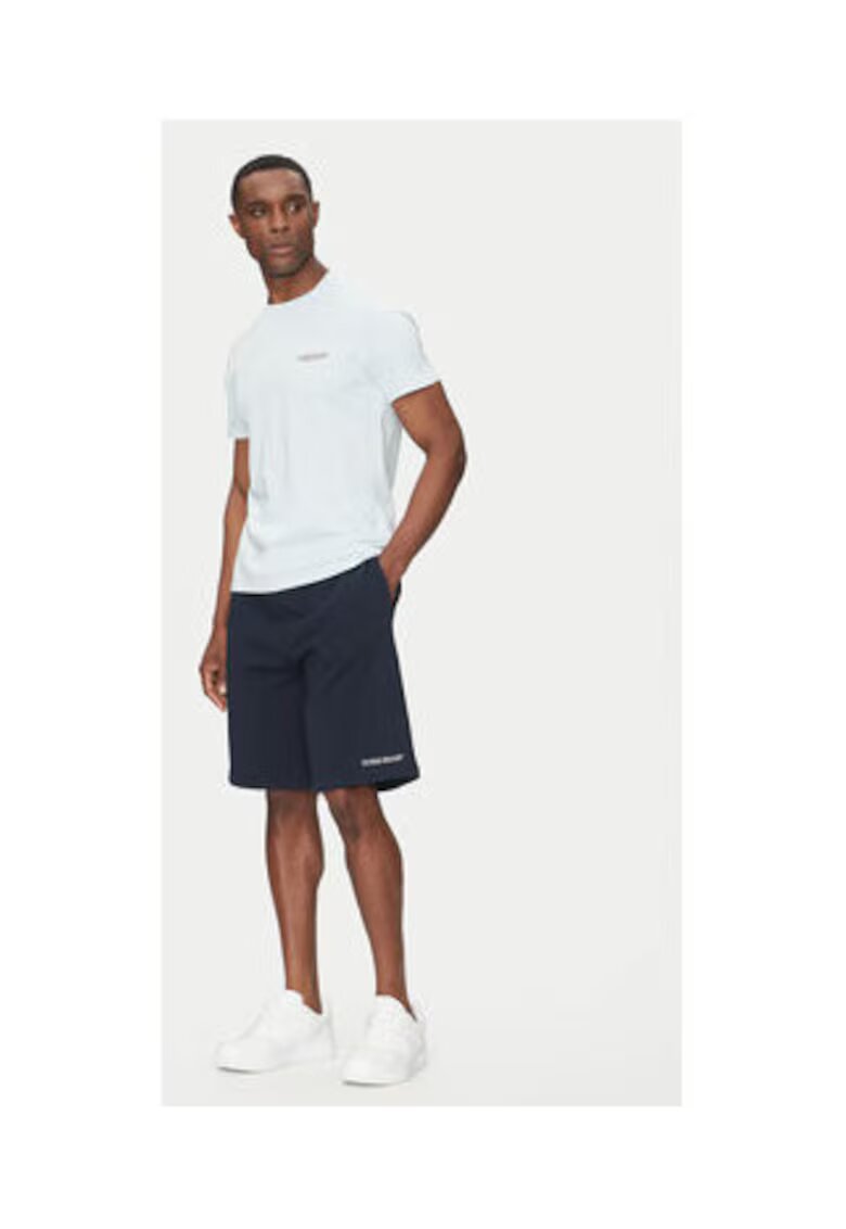 Guess Jeans Pantaloni scurti lejeri din bumbac cu logo