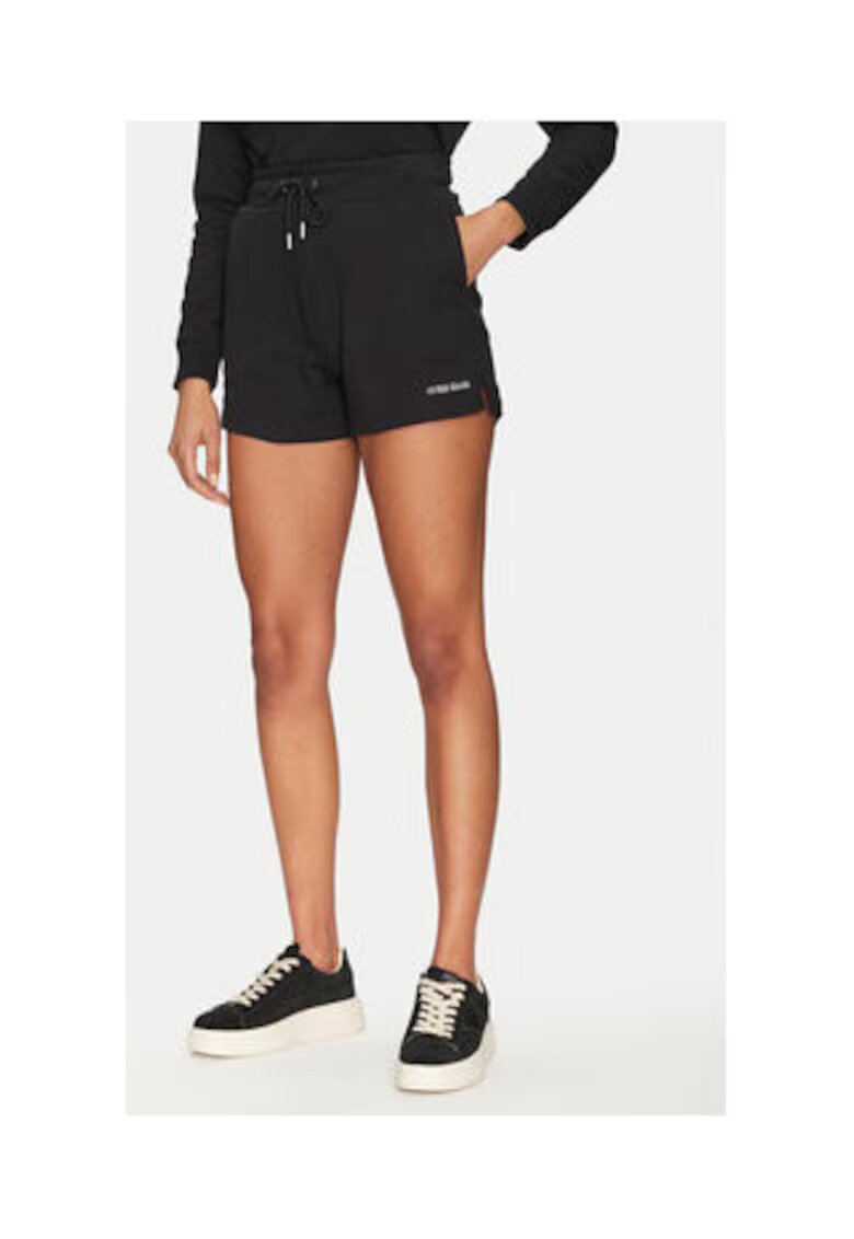 Guess Jeans Pantaloni scurti uni cu snur